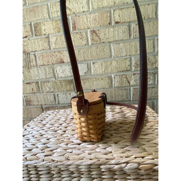 Longaberger Basket Handwoven Made In Ohio USA Crossbody Purse Cottagecore EUC - Picture 4 of 11